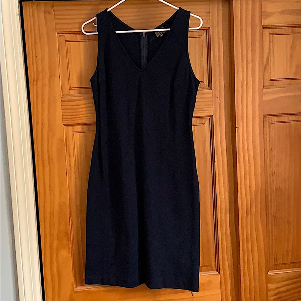 Vintage Calvin Klein navy sleeveless dress